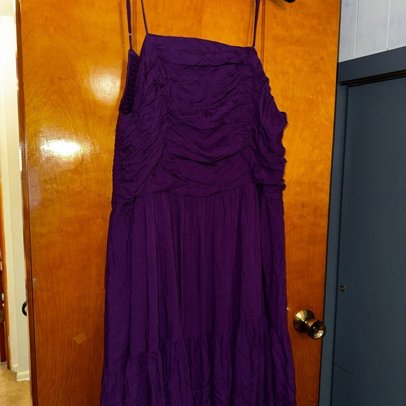 JessaKae Lana Dress - Spaghetti Strap A Line Ruched Tiered Sundress - Picture 2 of 5